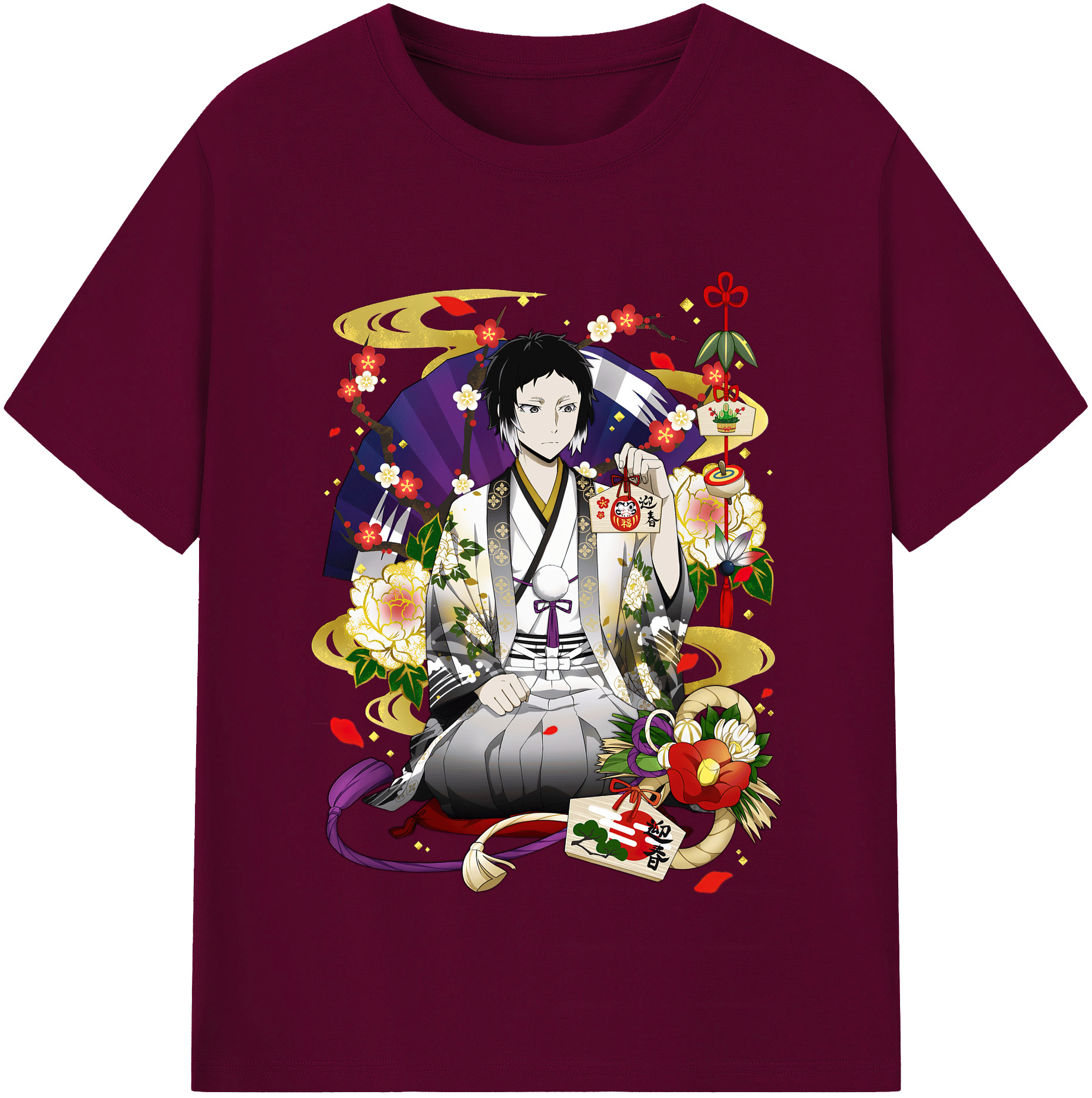 （画像用） 文豪ストレイドッグス Bungo Stray Dogs レディースカジュアルプリントTシャツ（綿100％）